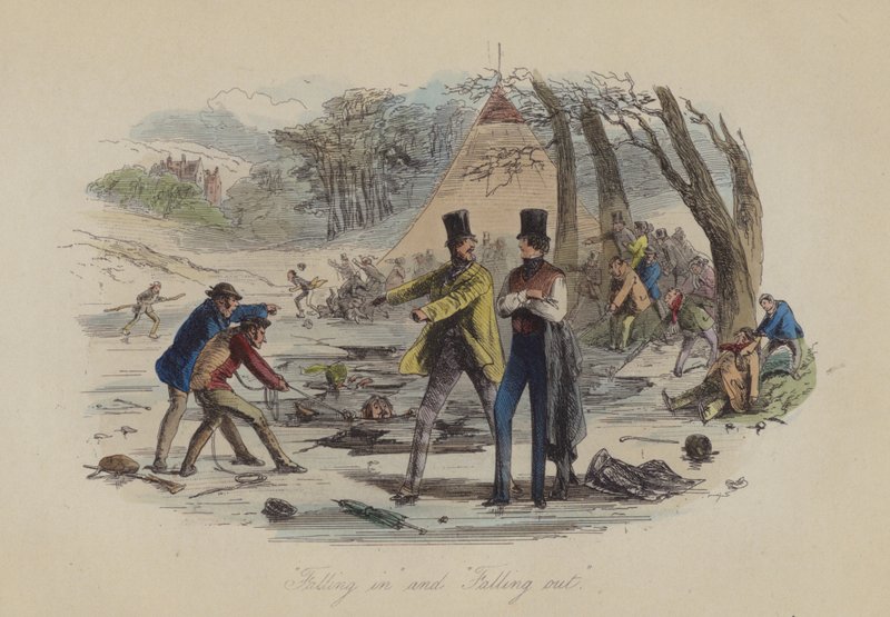 Ilustrace pro Lewis Arundel aneb The Railroad of Life od Franka E Smedleyho (barevná rytina) od after Hablot Knight Browne