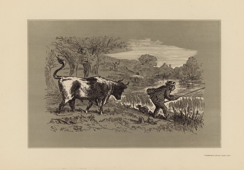 Rybářské skici, č. 1, Pohled zezadu (rytina) od Hablot Knight (1815 92) Browne