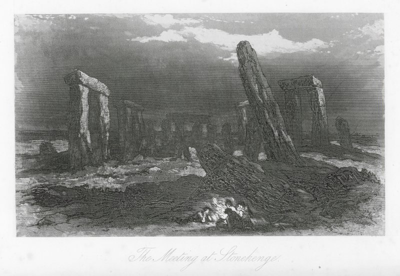 Londýnské ulice: Setkání ve Stonehenge (rytina) od Hablot Knight (1815 92) Browne