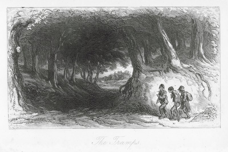 Londýnské ulice: Trampové (rytina) od Hablot Knight (1815 92) Browne