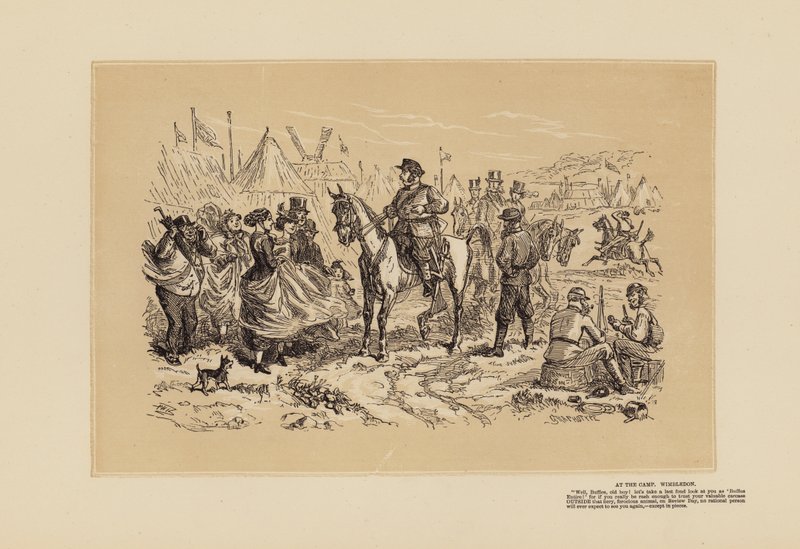 Wimbledonské setkání, č. 2, Bratříčkování (rytina) od Hablot Knight (1815 92) Browne