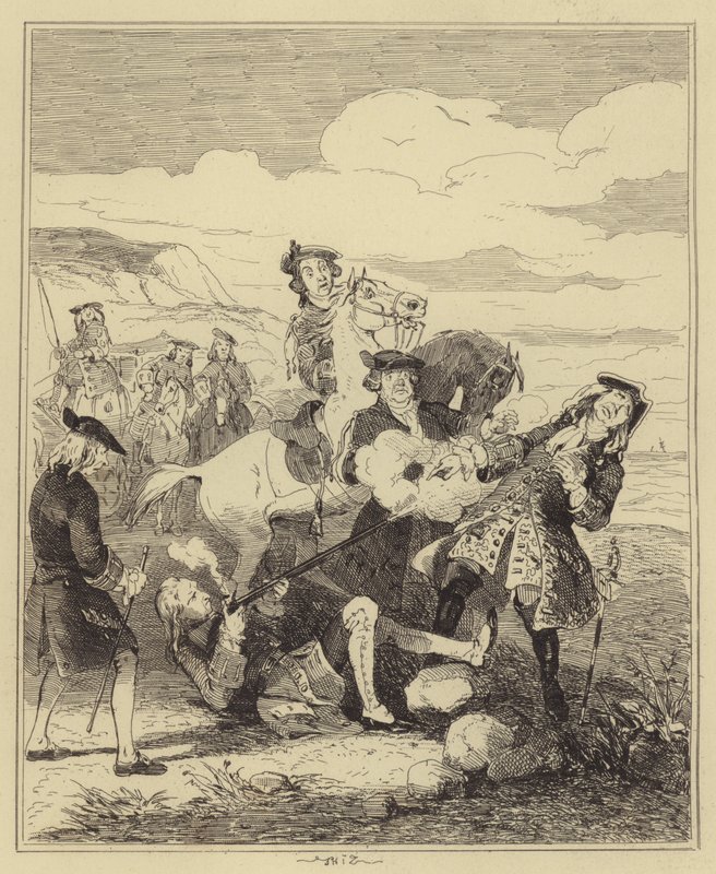 Campbell zastřelil hraběte z Eglintonu od Hablot Knight Browne