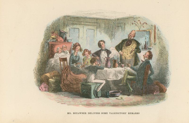 Ilustrace pro Davida Copperfielda od Hablot Knight Browne