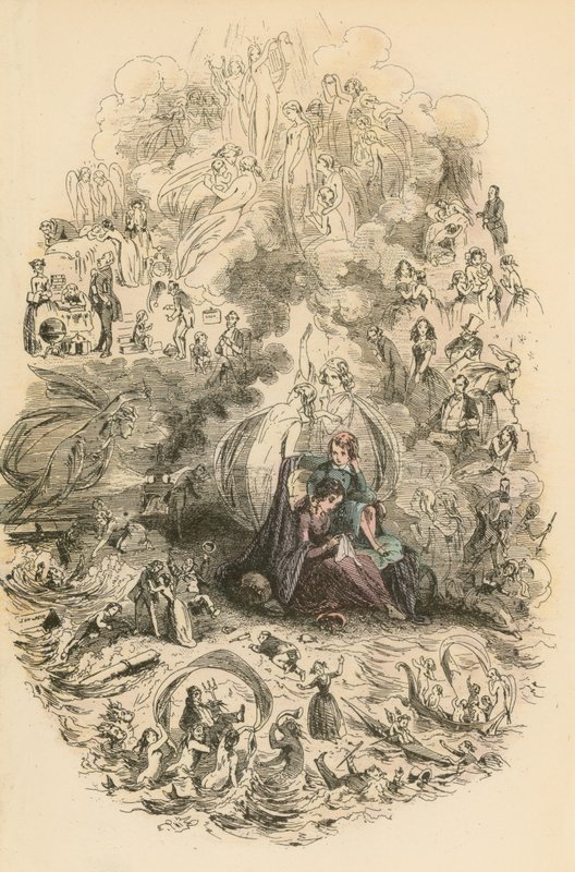 Ilustrace k filmu Dombey a syn od Hablot Knight Browne