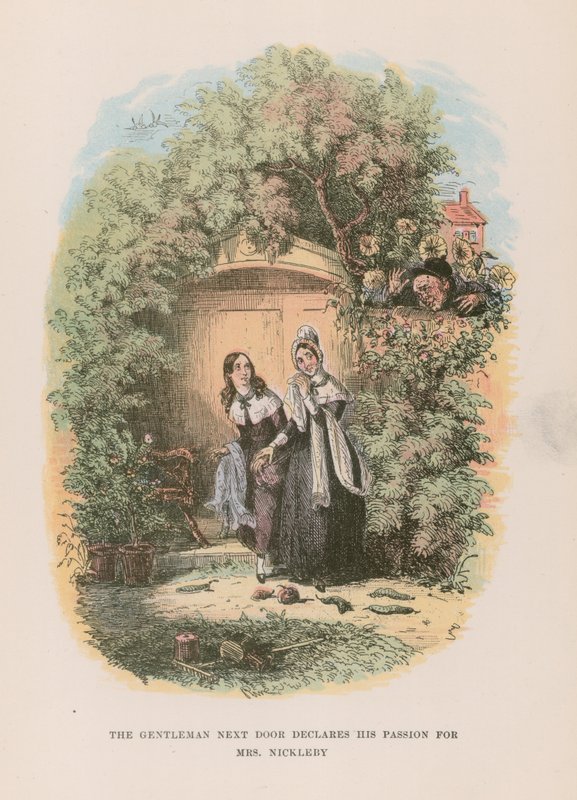 Ilustrace k filmu Nicholas Nickleby od Hablot Knight Browne