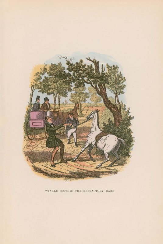 Ilustrace pro Pickwick Papers od Hablot Knight Browne