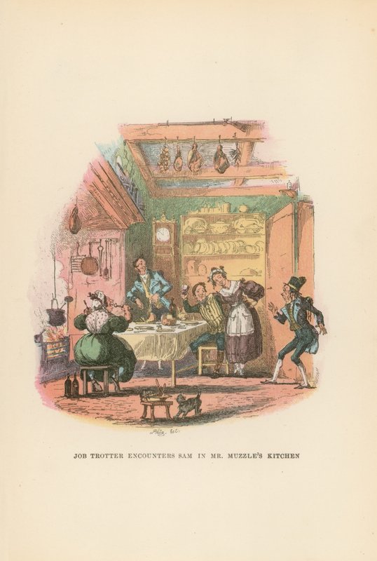 Ilustrace pro Pickwick Papers od Hablot Knight Browne