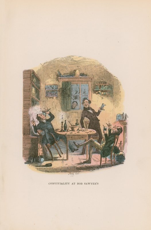 Ilustrace pro Pickwick Papers od Hablot Knight Browne