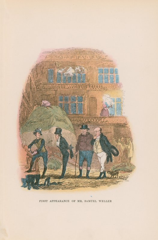 Ilustrace pro Pickwick Papers od Hablot Knight Browne