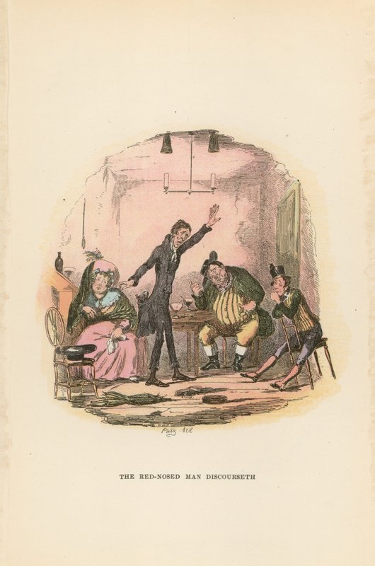 Ilustrace pro Pickwick Papers od Hablot Knight Browne