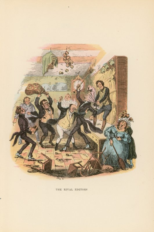 Ilustrace pro Pickwick Papers od Hablot Knight Browne