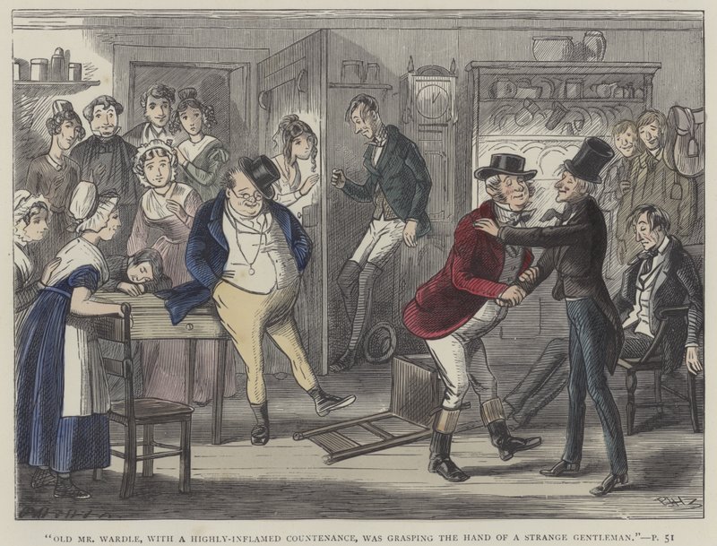 Ilustrace k Pickwick Papers od Hablot Knight Browne