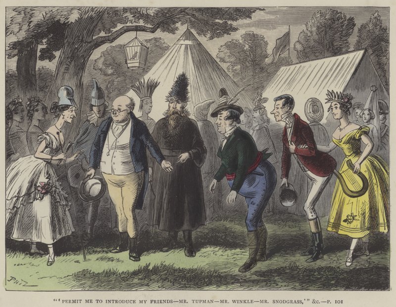 Ilustrace pro Pickwick Papers od Hablot Knight Browne