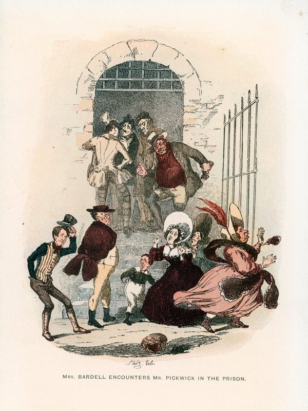 Ilustrace pro Pickwick Papers od Hablot Knight Browne