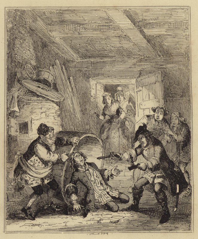 Jonathan Wild odvádí Butlera od Hablot Knight Browne