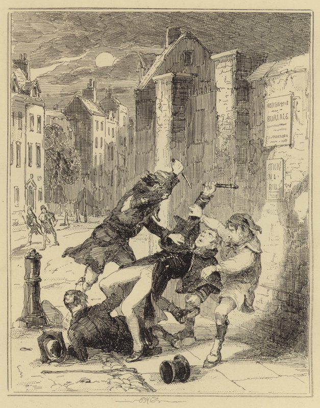 Smith bodá policistu od Hablot Knight Browne