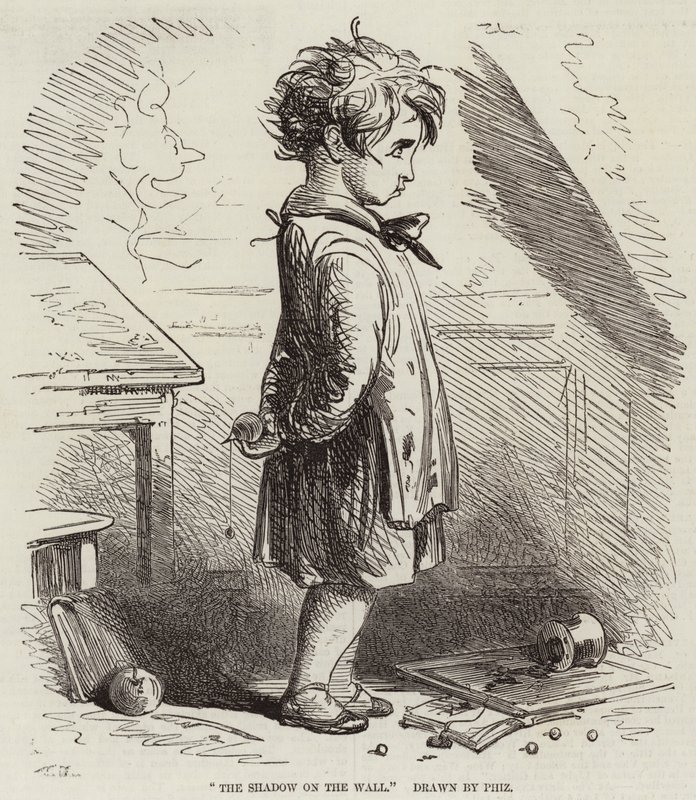Stín na zdi od Hablot Knight Browne