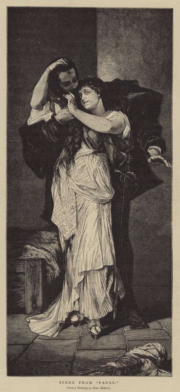 Scéna z Fausta od Hans Makart