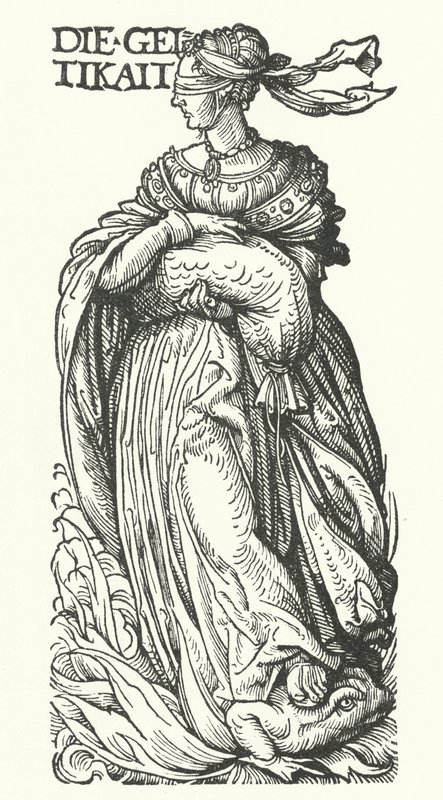 Chamtivost: jeden ze sedmi smrtelných hříchů (rytina) od Hans (after) Burgkmair