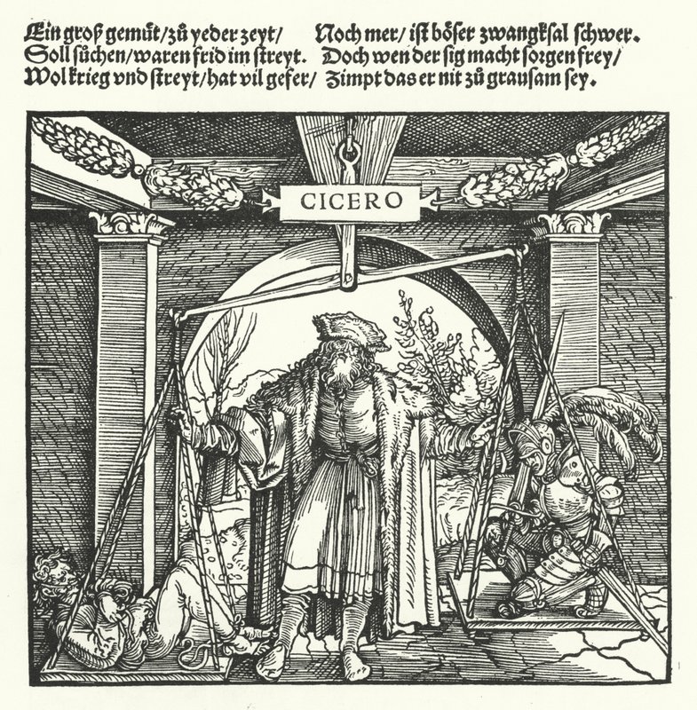 Spravedlnost (rytina) od Hans (after) Burgkmair