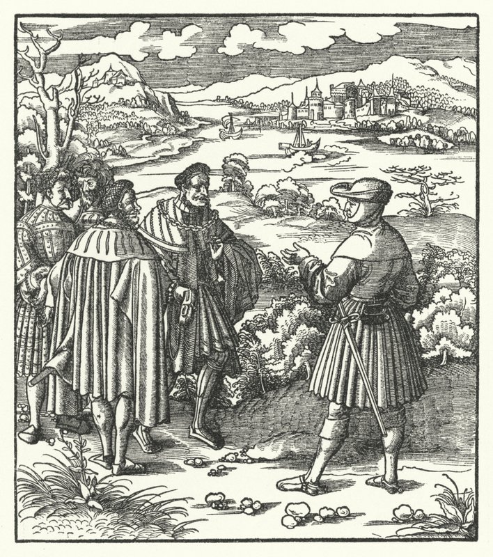 Císař Svaté říše římské Maxmilián I., c1496 (rytina) od Hans (after) Burgkmair