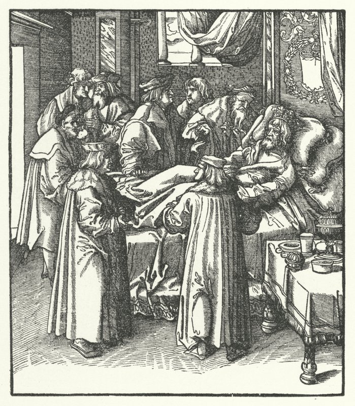 Smrt císaře Svaté říše římské Fridricha III od Hans (after) Burgkmair