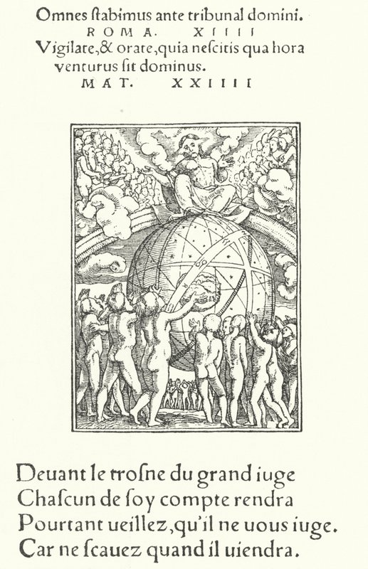 Poslední soud (rytina) od Hans (after) Holbein the Younger