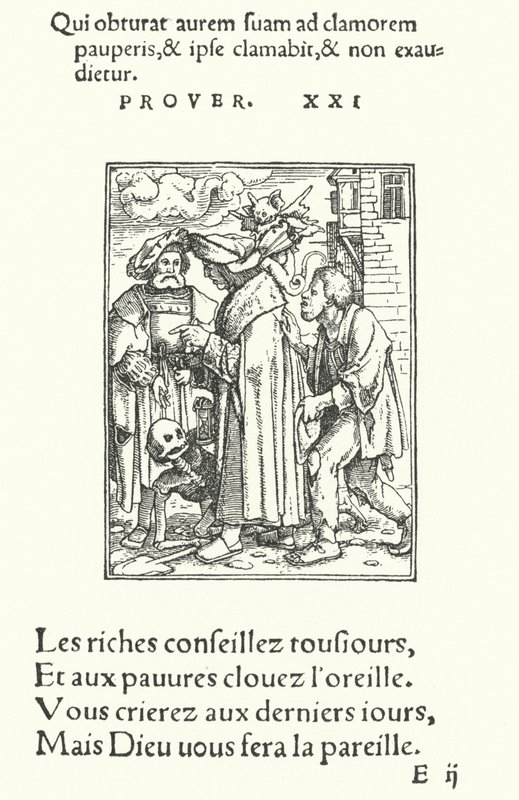 Senátor nebo smírčí soudce (rytina) od Hans (after) Holbein the Younger