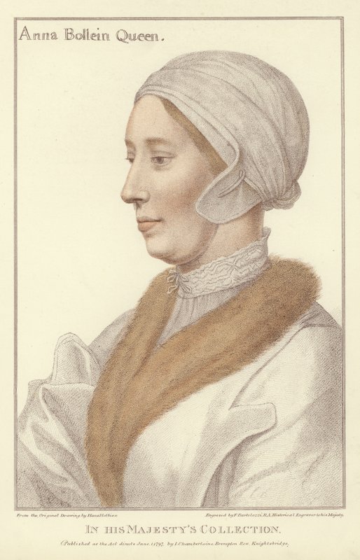 Anna Boleynová, anglická královna (akvatinta) od Hans Holbein der Jüngere