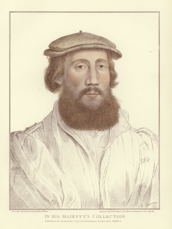 Anonymní muž (akvatinta) od Hans Holbein der Jüngere