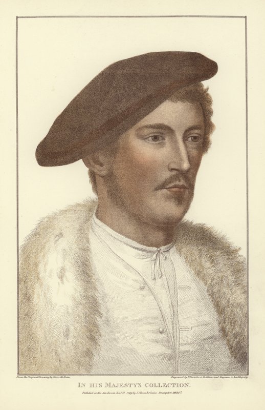 Anonymní muž (akvatinta) od Hans Holbein der Jüngere
