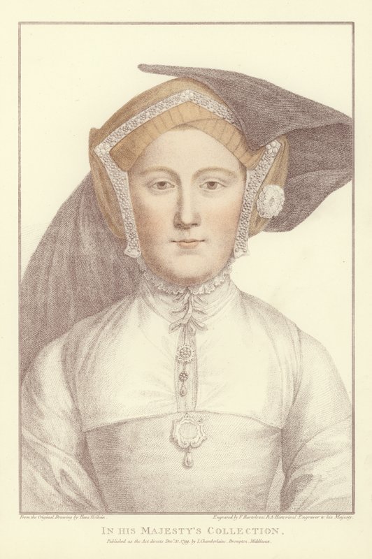 Anonymní žena (akvatinta) od Hans Holbein der Jüngere