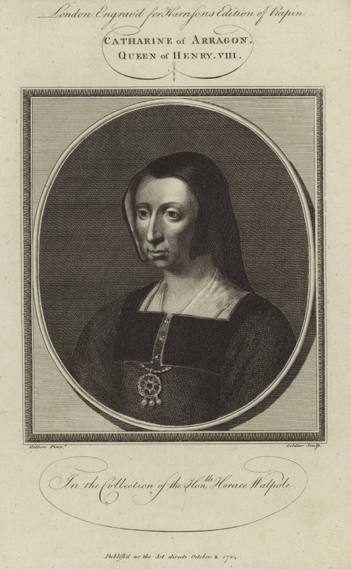 Kateřina Aragonská od Hans Holbein der Jüngere