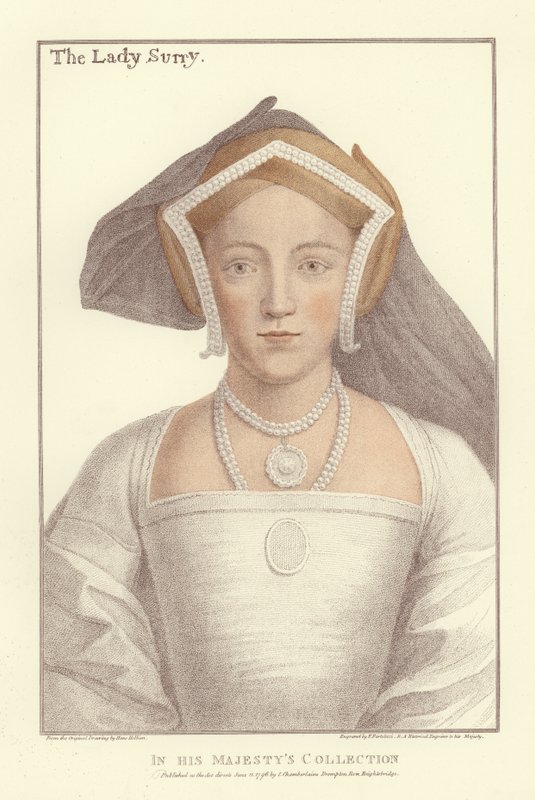 Frances Howard, hraběnka ze Surrey (akvatinta) od Hans Holbein der Jüngere
