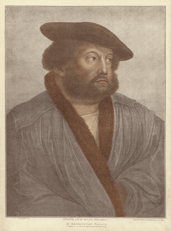 Hans Holbein mladší (akvatinta) od Hans Holbein der Jüngere