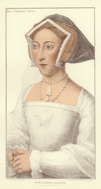 Jane Seymour, anglická královna (akvatinta) od Hans Holbein der Jüngere