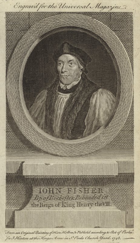 John Fisher, biskup z Rochesteru, sťat za vlády krále Jindřicha VIII od Hans Holbein der Jüngere