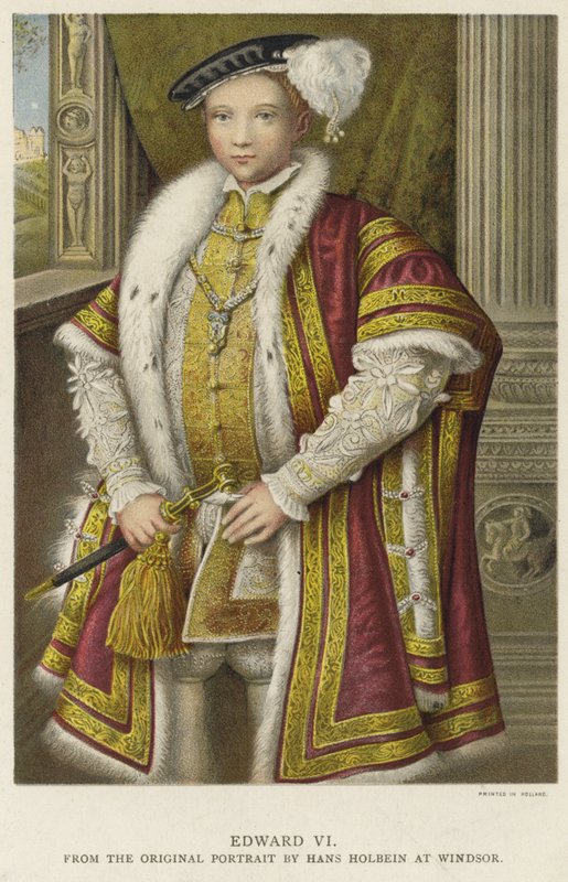 Anglický a irský král Edward VI od Hans Holbein der Jüngere