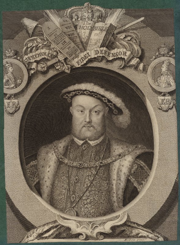 Portrét anglického krále Jindřicha VIII od Hans Holbein der Jüngere