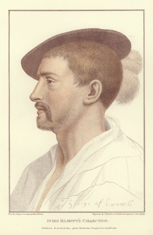 Simon George z Quocoute (akvatinta) od Hans Holbein der Jüngere