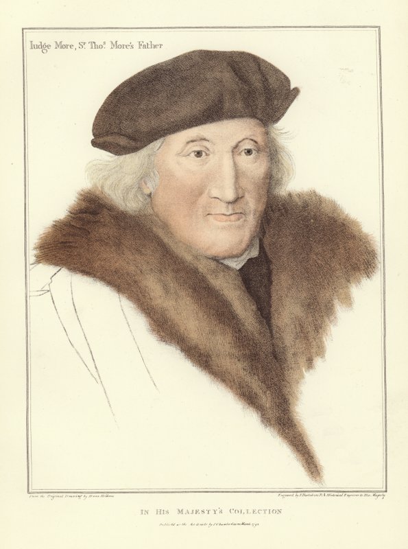 Sir John More, otec sira Thomase More (akvatinta) od Hans Holbein der Jüngere