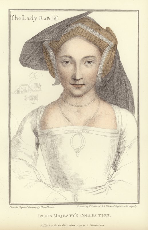Lady Ratcliffe (akvatinta) od Hans Holbein der Jüngere