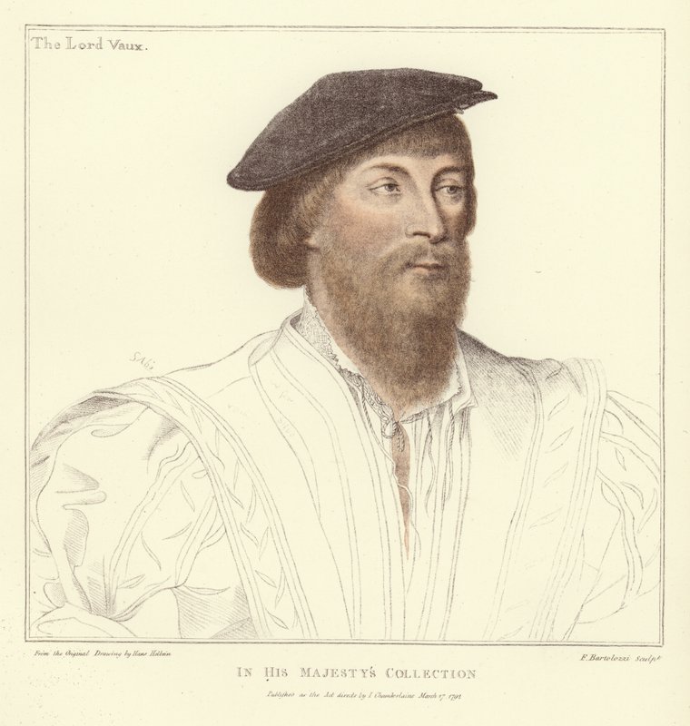 Thomas Vaux, druhý baron Vaux z Harrowdenu (akvatinta) od Hans Holbein der Jüngere