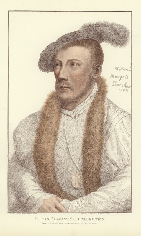 William Parr, markýz z Northamptonu (akvatinta) od Hans Holbein der Jüngere