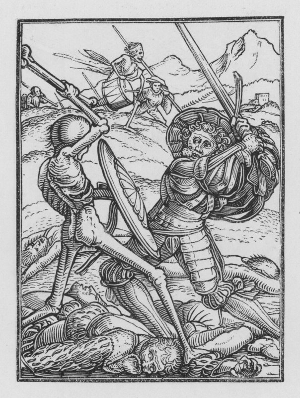 Holbeinův tanec smrti: Voják od Hans Holbein der Jüngere