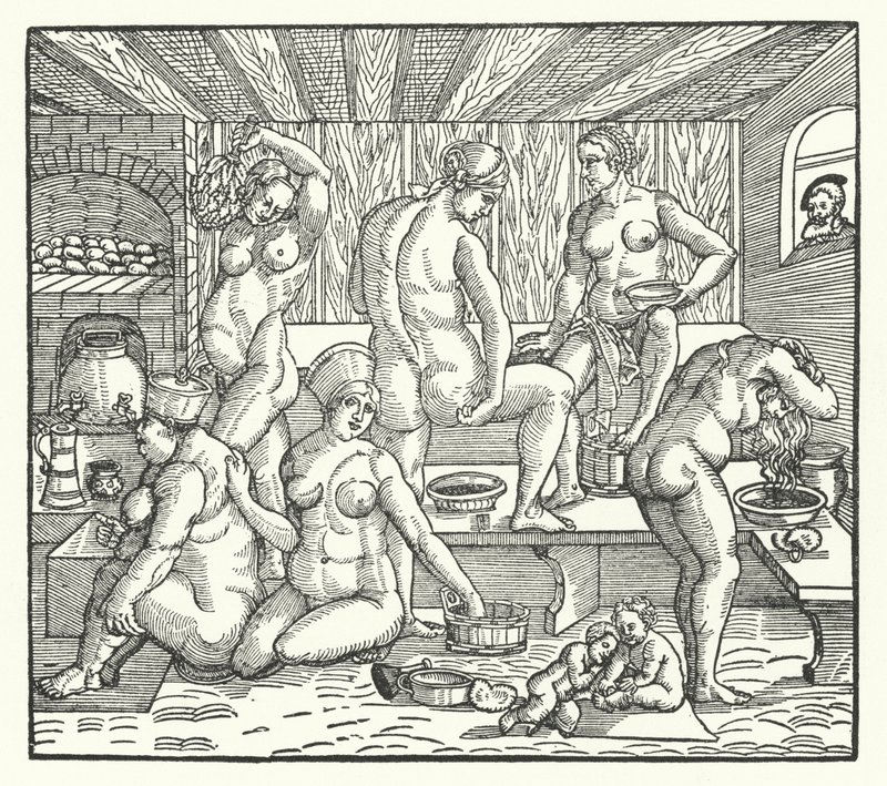 Ženy koupání od Hans Sebald Beham