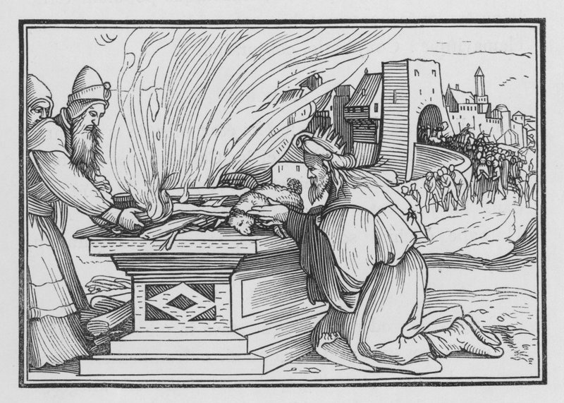 Ahaz Reigneth Very Wickedly, 2 Kings XVI, 12 od Hans after Holbein the Younger