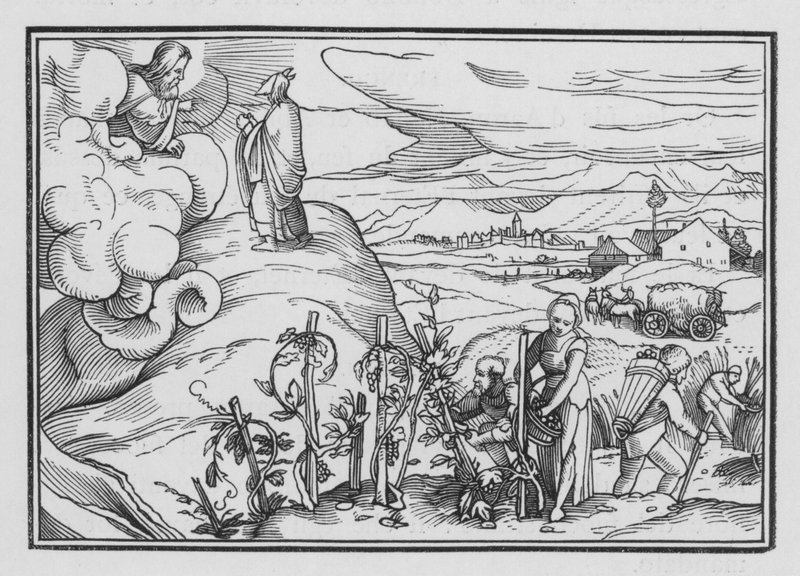 Některé mravní a obřadní zákony přikázané Bohem, Leviticus XIX, 1, 2 od Hans after Holbein the Younger