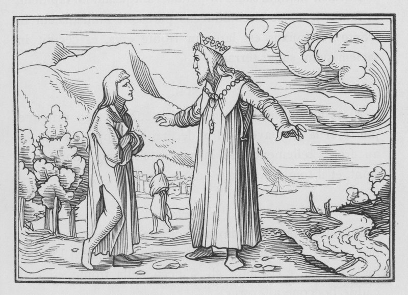 David Saveth Keilah, 1. Samuel XXIII., 5 od Hans after Holbein the Younger