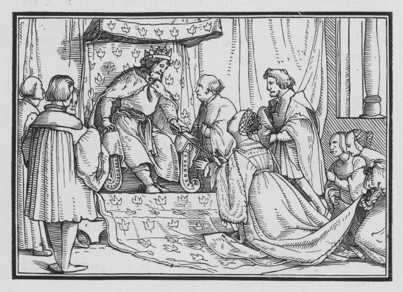 Esther je korunovaná královna, Esther II, 17 od Hans after Holbein the Younger